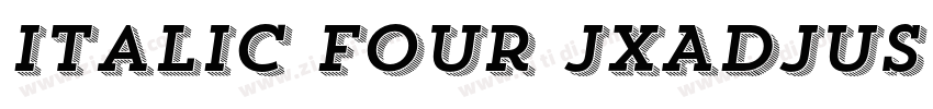 Italic Four JXAdjust字体转换